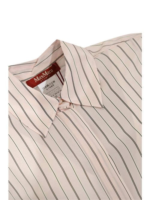 Camicia MSTFLIRT in crepe de chine a righe Rosa MAX MARA STUDIO | 2616111011600001